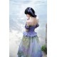 Cyans Qing Monet's Water Lilies Corset Top II Skirts and Sets(4 Colours/Full Payment Without Shipping)